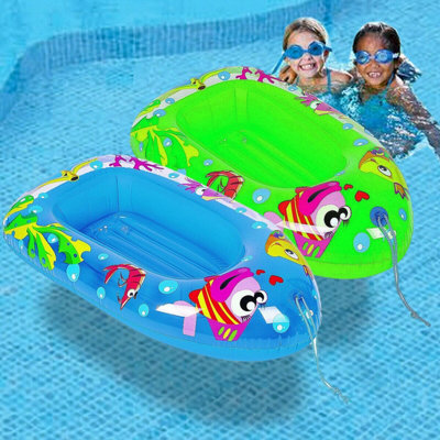 SPLASH Kids Inflatable Pool Dingy Boat Toy Blow Up Float