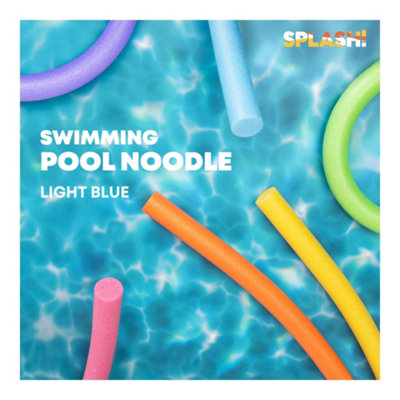 SPLASH Light Blue Pool Noodle Foam Swimming Noodle Float Swim Noodle ...
