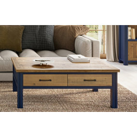 Splash of Blue - Coffee Table With Four Drawers