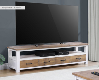 Splash of White - Large Widescreen Television cabinet