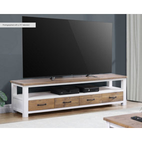 Splash of White - Large Widescreen Television cabinet