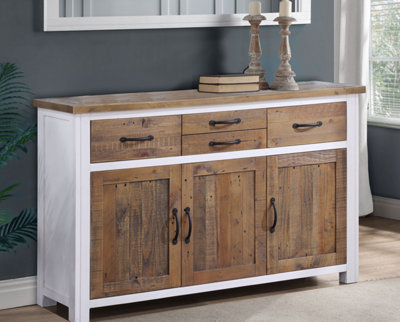 Splash of White - Sideboard 3 Door / 4 Drawer