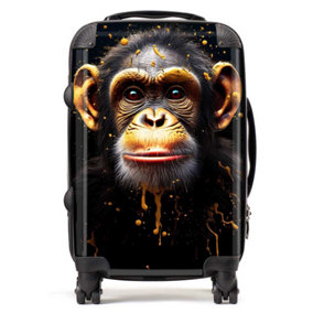 Splashart Cheeky Chimp Face Suitcase - Cabin