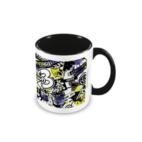 Splatoon 3 Graffiti Mug Black/White/Yellow (One Size)