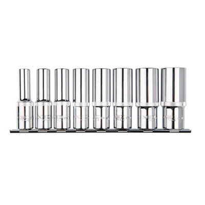 Spline Socket Set 8pc 1/2"  (Long) NEO TOOLS
