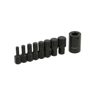 Spline XZN Bit Socket Set Impact Bits 9pc 1/2dr M6-M18 (Neilsen CT5242)