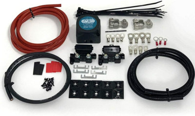 Split Charge Kit Sense Relay 4 Metres 12V 140amp Voltage Sensitive RK014