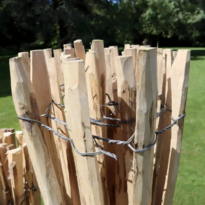 Split Hazel Fencing Roll 5m x 1.2m - 4