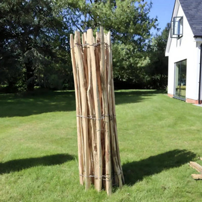 Split Hazel Fencing Roll 5m x 1.2m - 9