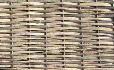 Split Hazel Hurdle Fence Panel Natural 6ft x 4ft 6in Handwoven Weave