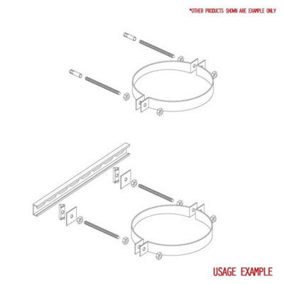 Split Ring - 125mm - For mounting spiral ducting lengths