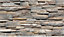 Splitface Natural Stone Effect Cladding Tiles - Saksonia Volcanic - MyDecorativeStone - 3.2m2, 10 boxes