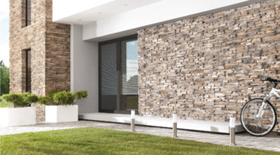 Splitface Natural Stone Effect Cladding Tiles - Saksonia Volcanic - MyDecorativeStone - 3.2m2 - 4