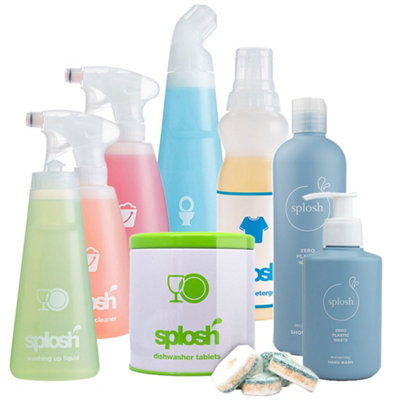 SPLOSH 8 Bottle Bundle Kitchen, Bathroom , Hand Soap, Washing up