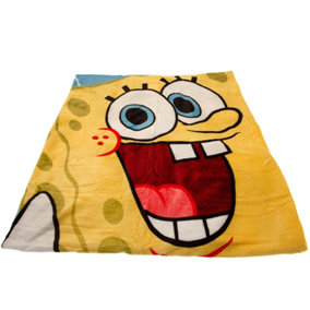 SpongeBob SquarePants Fleece Blanket Blue/Yellow (170cm x 130cm)