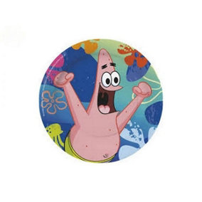 SpongeBob SquarePants Patrick Star Disposable Plates (Pack of 10) Blue/Pink (One Size)