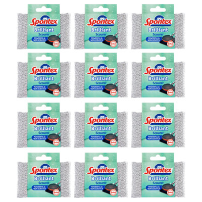 Spontex Brilliant Scourer (Pack of 12)