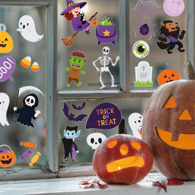 Spooky Creatures Cute Halloween Gel Clings