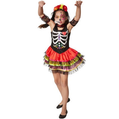 Spooky Mexican Maiden 301991 - colourful 128 (7-8y)