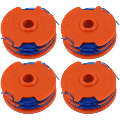 Spares2go Ersatzspulen Set (2 Stück) Für Qualcast GT2541 Rasentrimmer – 1,5 Mm Blaue Twin Line