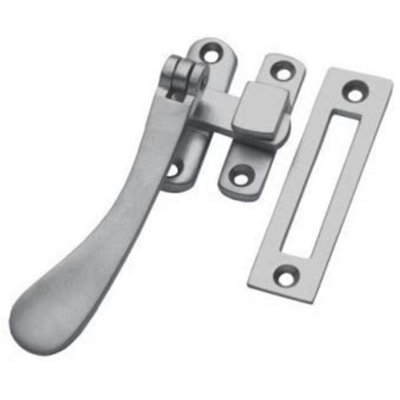 Spoon End Design - Reversible Casement Window Fastener - Matt Chrome