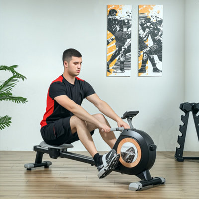 Super Rowing Machine Circular SPORTNOW Foldable Water Rowing