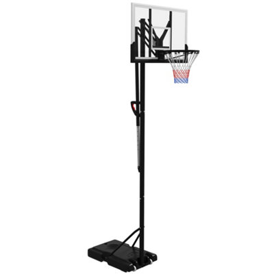 SPORTNOW 2.35-3.05m Basketball Hoop and Stand with Weighted Base and Wheels