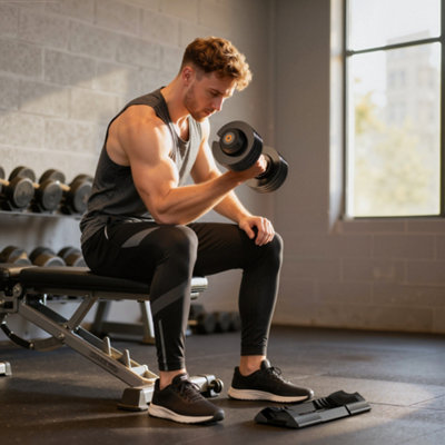 SPORTNOW 4-in-1 Adjustable Dumbbells, Weights Set, 6kg, 11kg, 16kg, 20kg