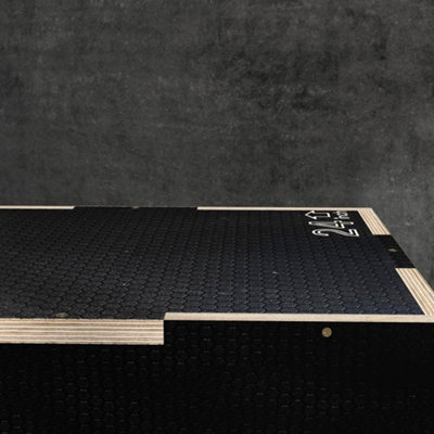 SPORTNOW Plyo Box - Boîte De Saut Pliométrique 3 Hauteurs (41/51/61 Cm