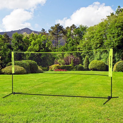 SPORTNOW 4m Badminton Net Height Adjustable for Tennis Pickleball Volleyball