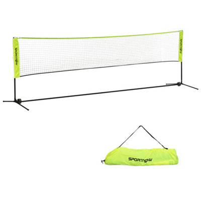 SPORTNOW 4m Badminton Net Height Adjustable for Tennis Pickleball Volleyball