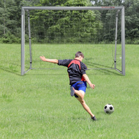 SPORTNOW 8ft x 5ft Football Goal, Simple Set Up Football Training Net