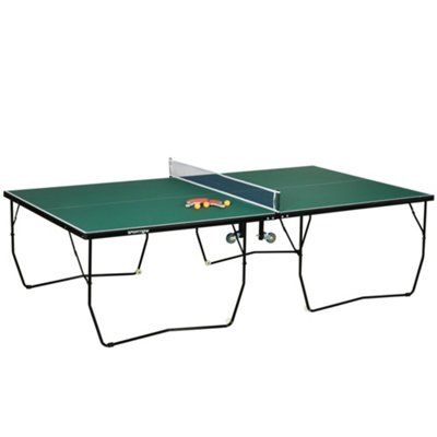 Foldable Portable Ping Pong Table - 4.5FT, 6FT, 8FT, 9FT Sizes With Paddles, Balls & Net For Indoor Outdoor