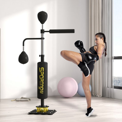 メンテナンス Weighted Punching Bag SPORTNOW Boxing Bag, Freestanding Punching Bag with Reflex Bar