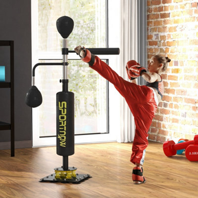 SPORTNOW Boxing Bag, Freestanding Punching Bag with Reflex Bar