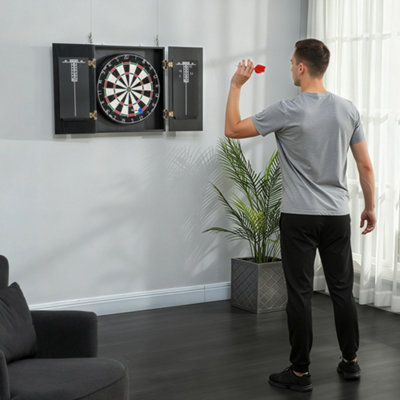 Dart Board Stalen Dart Board Dartboard set met 6 stuks 20 g Stalen Tip Darts 12 Vluchten Roterende Nummer Ring Nietvrije Bullseye Gooilijn