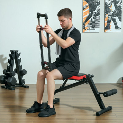 Bad Company Chest Expander Réglable 5 Positions – Bandes De Résistance Musculation Poitrine & Corps Entier
