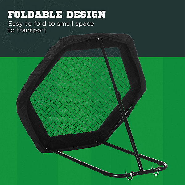 SPORTNOW Foldable Rebounder Net, Football Training Net with SPORTNOW Foldable Rebounder Net, Football Training Net with