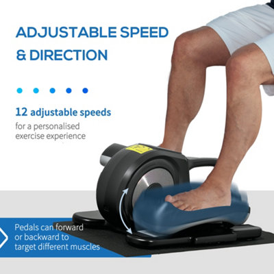 Mini Elliptique Wonder Pro WP Vibro Spin Legs – électrique 30 Vitesses, Bidirectionnel, Avec écran, Télécommande Incluse
