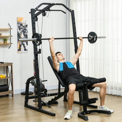 thumbnail image 2 of Soozier Multi-Functional Power Rack - Smith Machine With Pull Up Bar 2 of 10