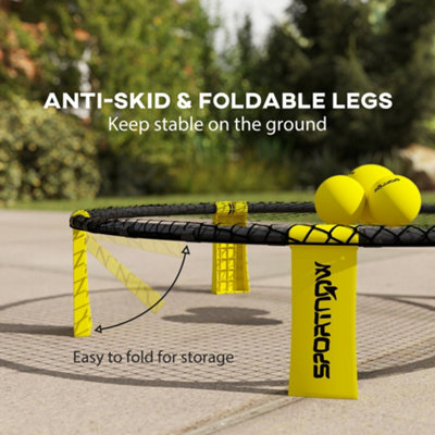 Jeu De Volleyball Spike Battle Ball - Kit Complet Avec Filet, 3 Balles Et Accessoires Pour Plage Et Jardin