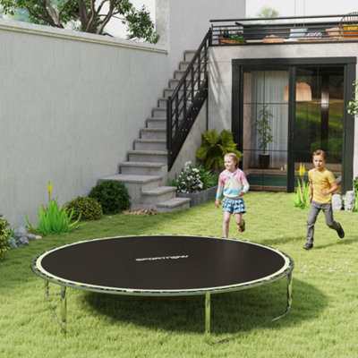 SPORTNOW Trampoline Mat with 42 V-Hooks, for 8ft Trampoline, Green