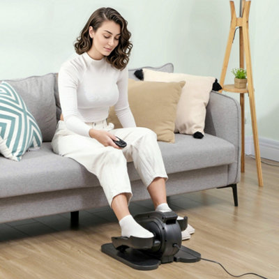 Pedaliera elettrica, Macchina ellittica sotto la scrivania con Telecomando, Display Touch Screen, Allenamento Portatile per Anziani e Adulti