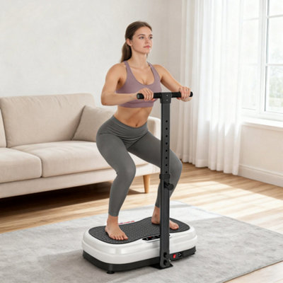sportgerät vibration Skandika Vibrationsplatte V2, Fitnessgerät für Zuhause, Multi-Gym Sportgerät  mit LCD-Bildschirm, Trainingsbänder, Oszillierende Vibration, Curved  Design, leiser Motor