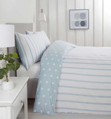 Spots and Stripes Brushed Microfibre Duvet Cover Sets