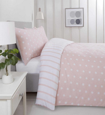 Spots and Stripes Brushed Microfibre Duvet Cover Sets