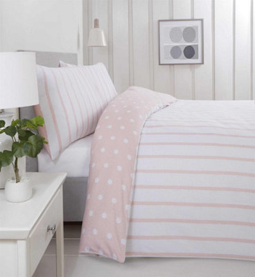 Spots and Stripes Brushed Microfibre Duvet Cover Sets