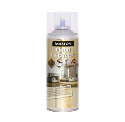 Spray Wood Lacquer 40 Silk Gloss 400ml Transparent Weather Proof Alkyd