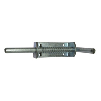Spring Loaded Animal Shoot Bolts 16MM X 265MM x2 (Zinc Plated Drop Field Gate Door) - 3