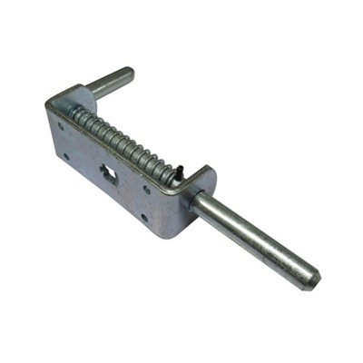 Spring Loaded Animal Shoot Bolts 16MM X 265MM x2 (Zinc Plated Drop Field Gate Door) - 4